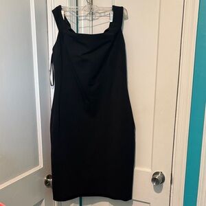 Lauren Ralph Lauren Black Mini Dress with Wide Straps